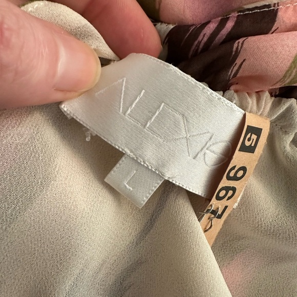 Alexis 100% Silk Elegant Multicolor Maxi Dress - Picture 8 of 13